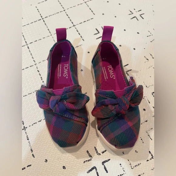 🌸clearance TOMS Girl's Alpargata‎ Loafer Flat 8T - Picture 2 of 8